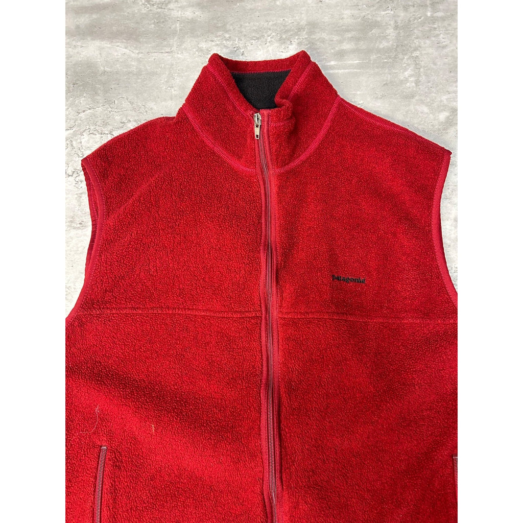 Vintage 90s Patagonia Synchilla Full Zip Fleece Vest Sweatshirt Size XL