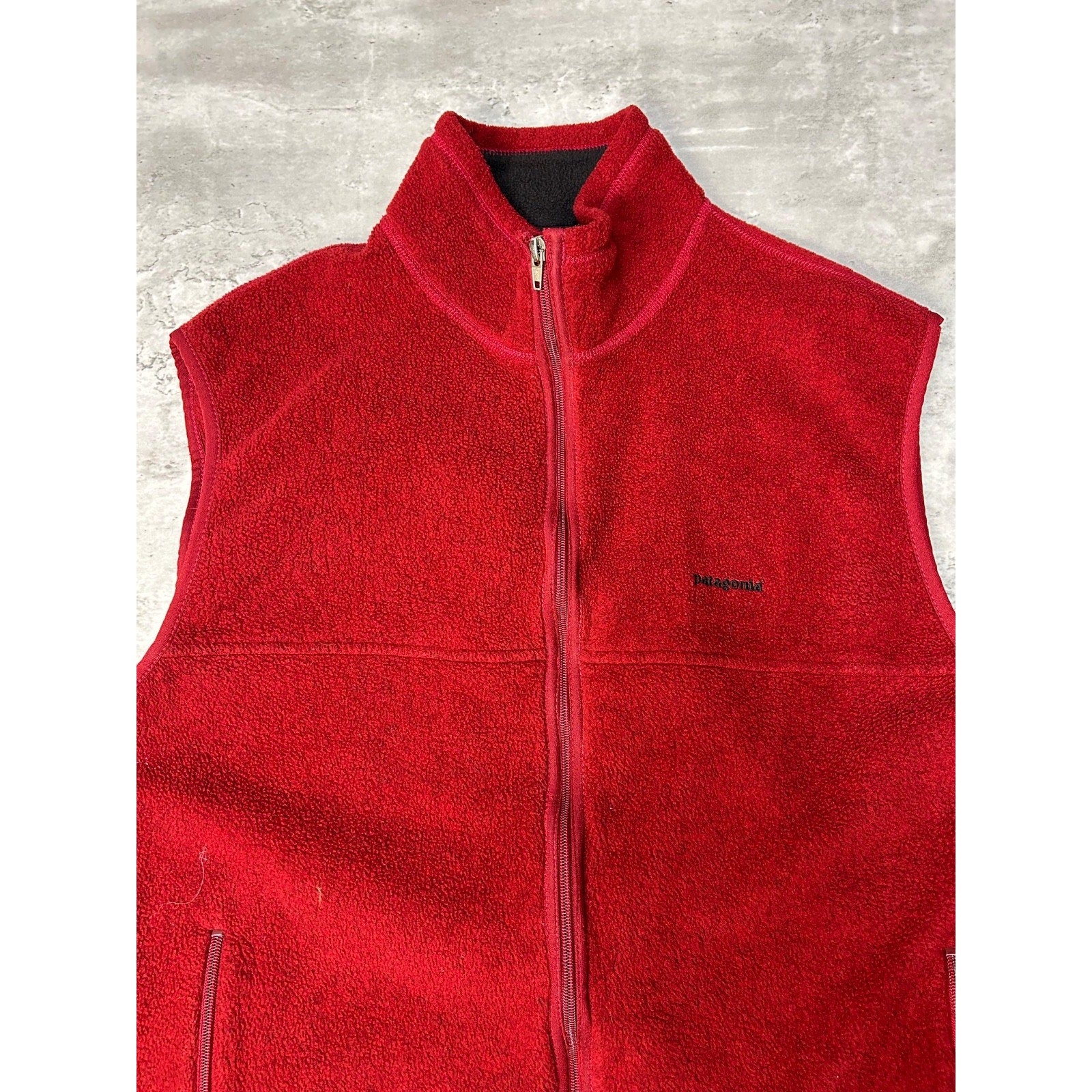 Vintage 90s Patagonia Synchilla Full Zip Fleece Vest Sweatshirt Size XL
