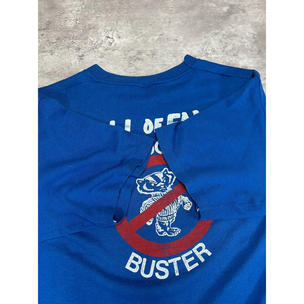 Vintage 1985 Kentucky Wildcats NCAA Bowl Bound Football T-Shirt Size Large Blue
