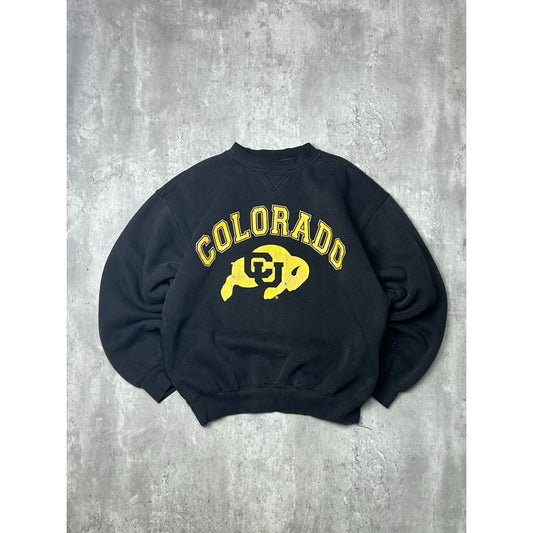Vintage 90s Colorado Buffaloes NCAA Collegiate Graphic Sweatshirt Size Medium