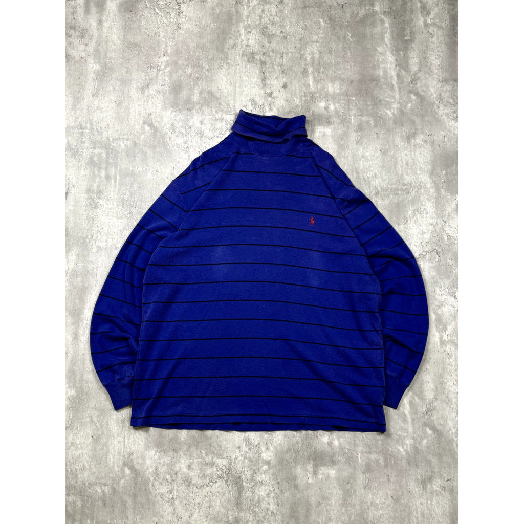 Vintage Polo Ralph Lauren Embroidered Pony Turtleneck Long Sleeve T-Shirt Size L