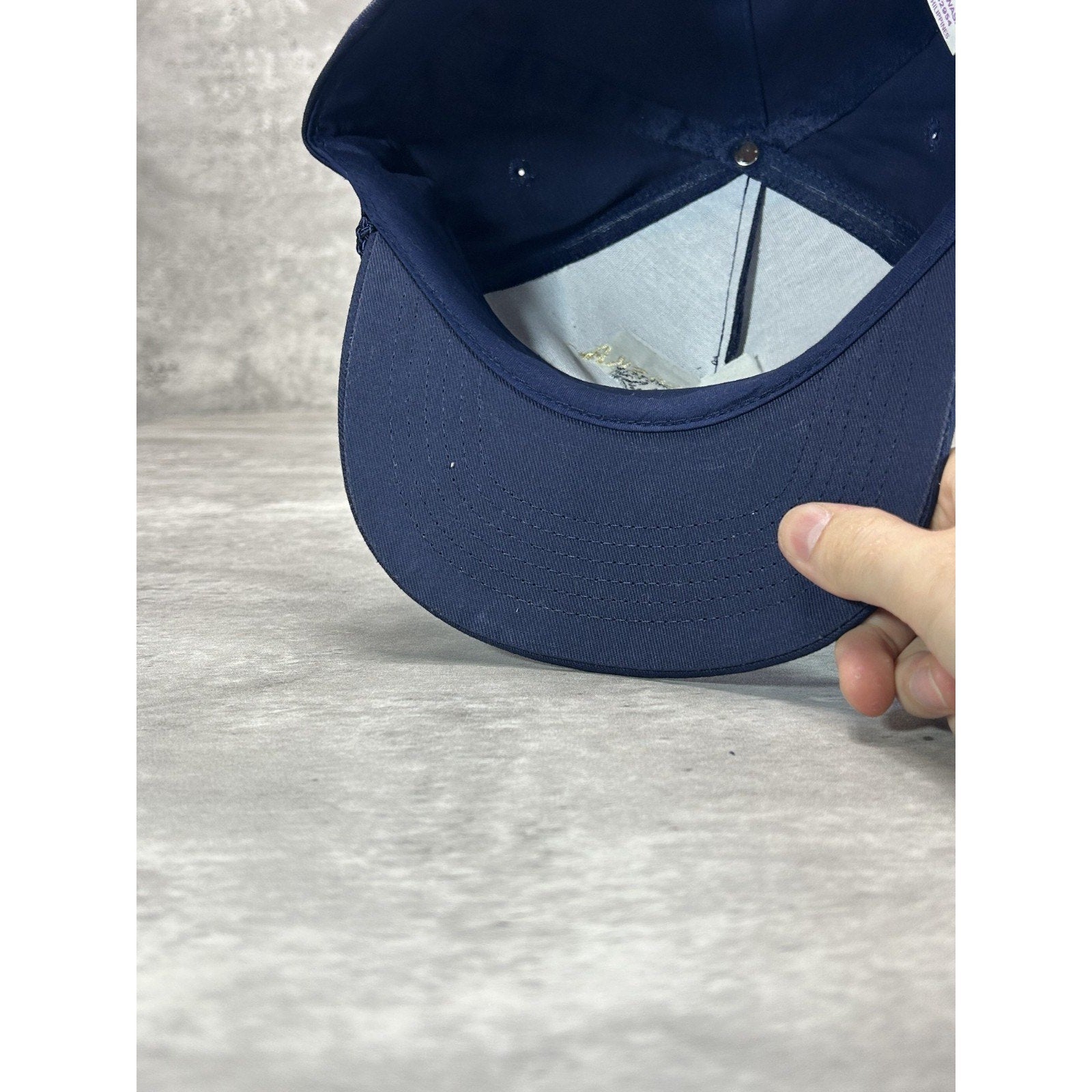 Vintage 90s Nome Alaska Embroidered Polar Bear Destination Snapback Hat OSFA