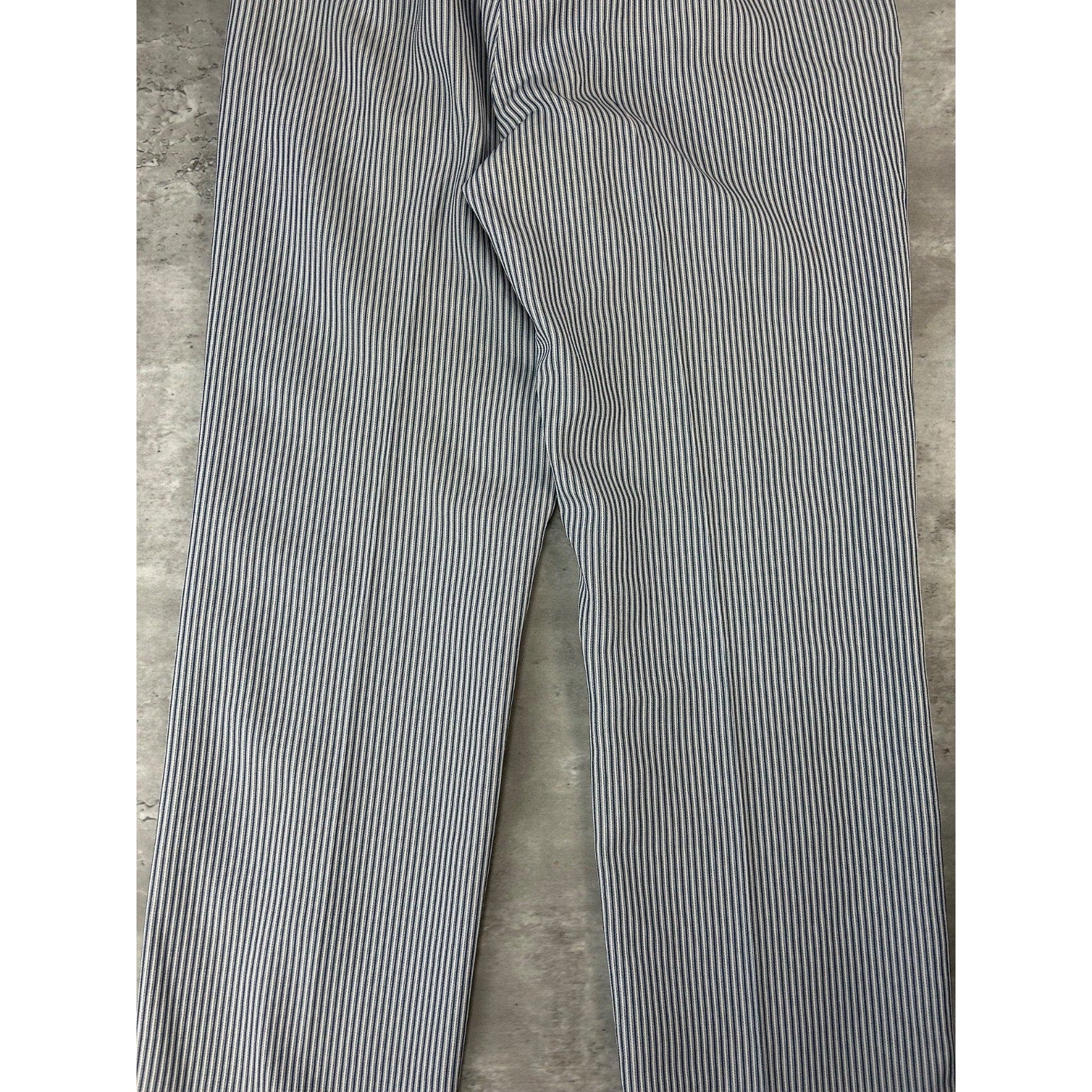 Vintage 1970s Pinstripe Pleated Trouser Pants Size 30