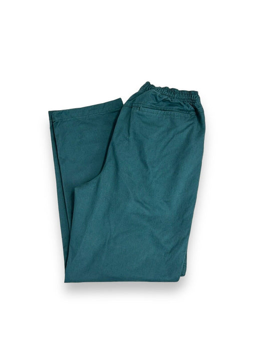 2000s Stussy Elastic Stuff Cotton Straight Leg Pants Size Small Teal