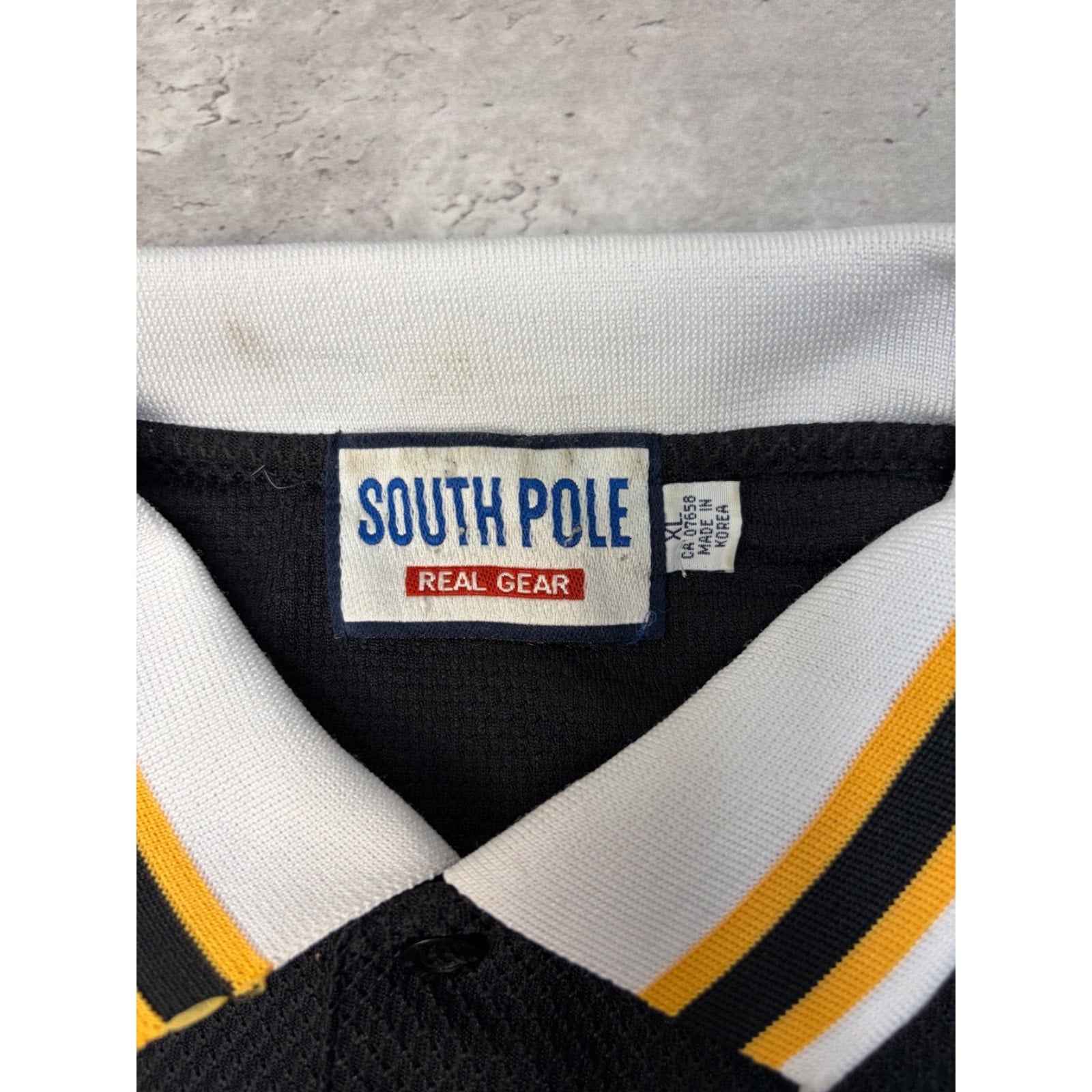 Vintage Southpole Pittsburgh Embroidered Spellout Collared Jersey Size XL