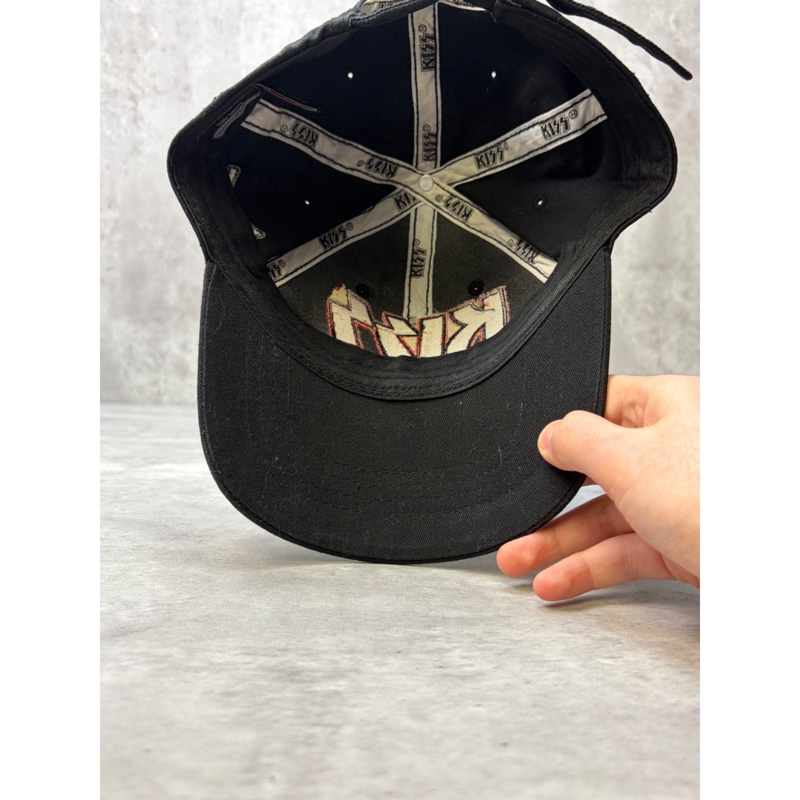Vintage Kiss Army No Substitutes Rock Music Band Strapback Hat OSFA