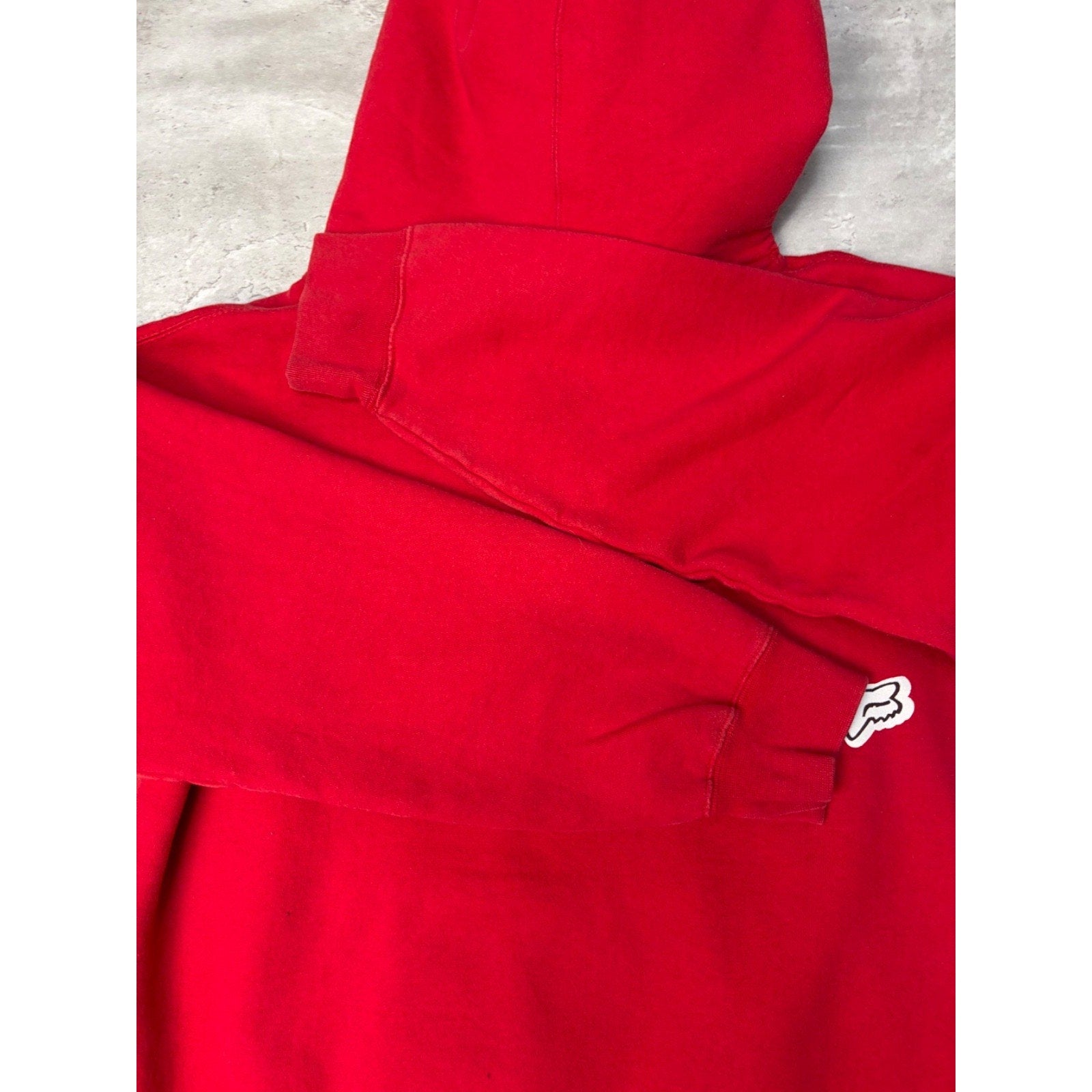 Vintage Fox Racing Graphic Logo Spellout Hooded Sweatshirt Size Small