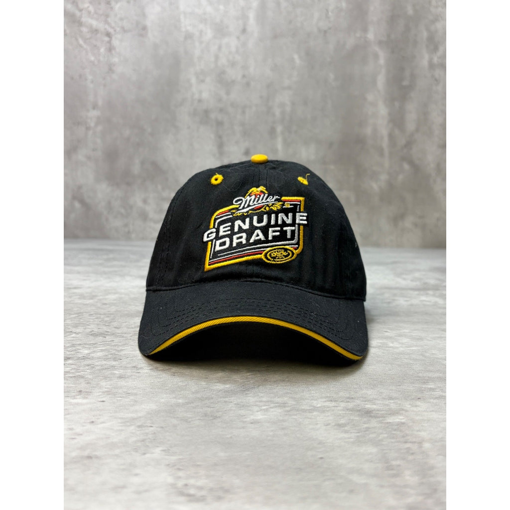 Vintage Miller Genuine Draft Embroidered Logo Strapback Hat OSFA