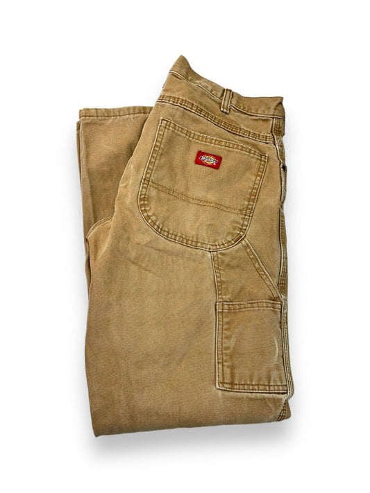 Vintage Dickies Canvas Work Wear Carpenter Pants Size 31W Beige