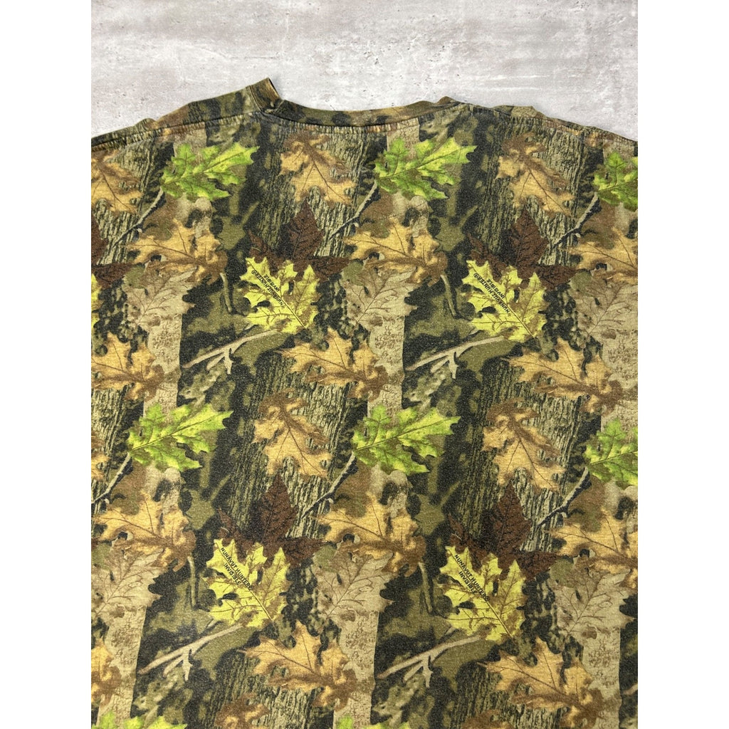 Vintage 90s Nunavut Hunter Tree Camo Hunting Long Sleeve T-Shirt Size Large