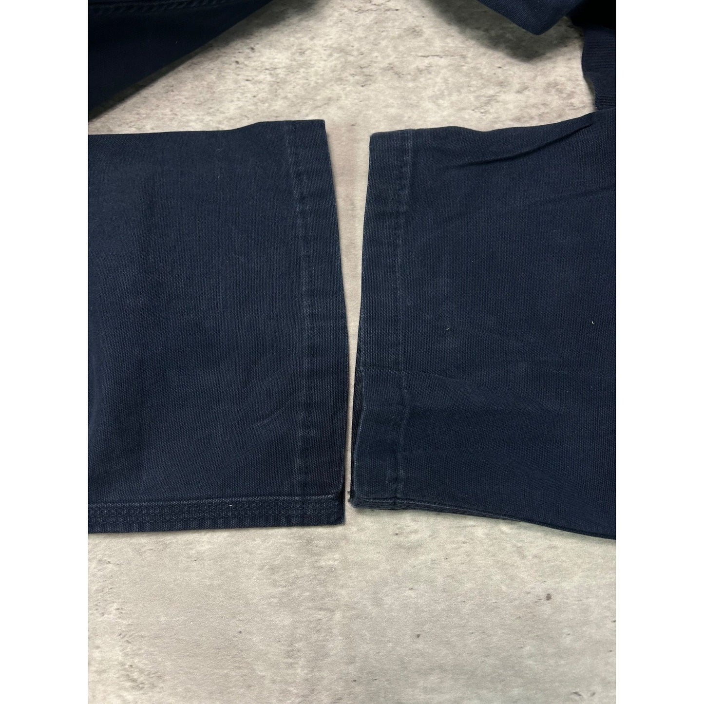 Carhartt Relaxed Fit Canvas Workwear Carpenter Pants Size 34 Navy Blue