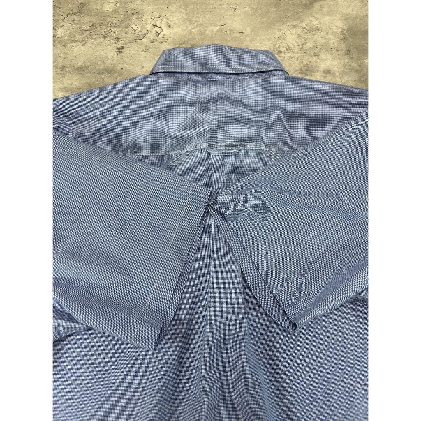 Vintage Chaps Ralph Lauren Short Sleeve Reworked Cropped Button Up Shirt Sz XL