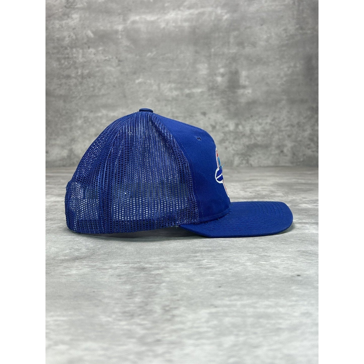 Vintage 80s/90s Toronto Blue Jays MLB Embroidered Logo Trucker Snapback Hat OSFA