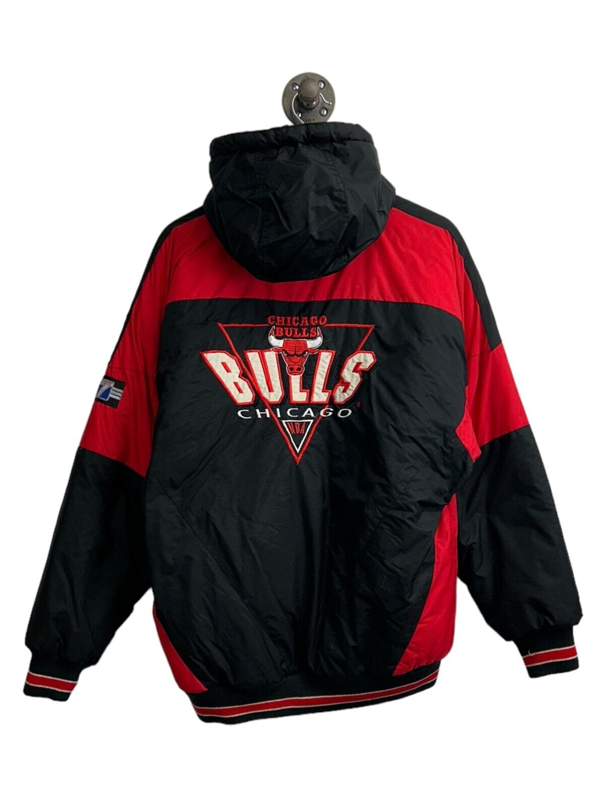 Vintage 90s Chicago Bulls NBA Insulated Full Zip Logo 7 Jacket Size Medium