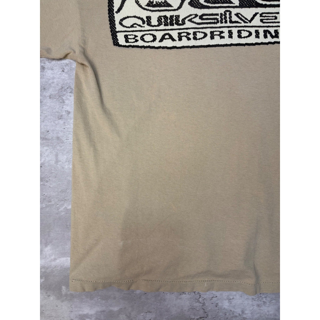 Vintage Y2K Quiksilver Boardriding Graphic Surf T-Shirt Size Large