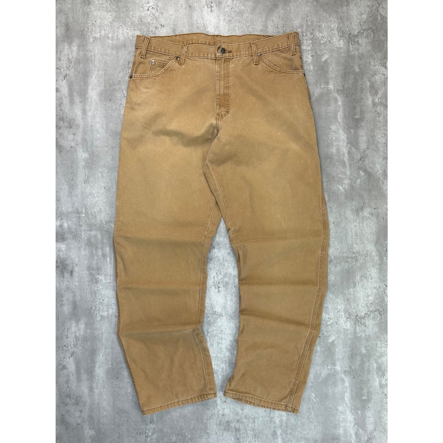 Dickies Canvas Workwear Five Pocket Pants Size 39 Beige