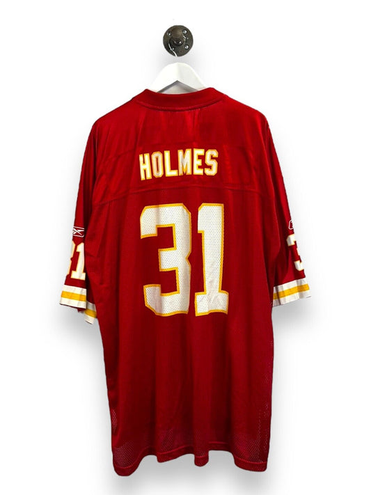 Vintage Priest Holmes #31 Kansas City Chiefs NFL Reebok Football Jersey Sz 2XL