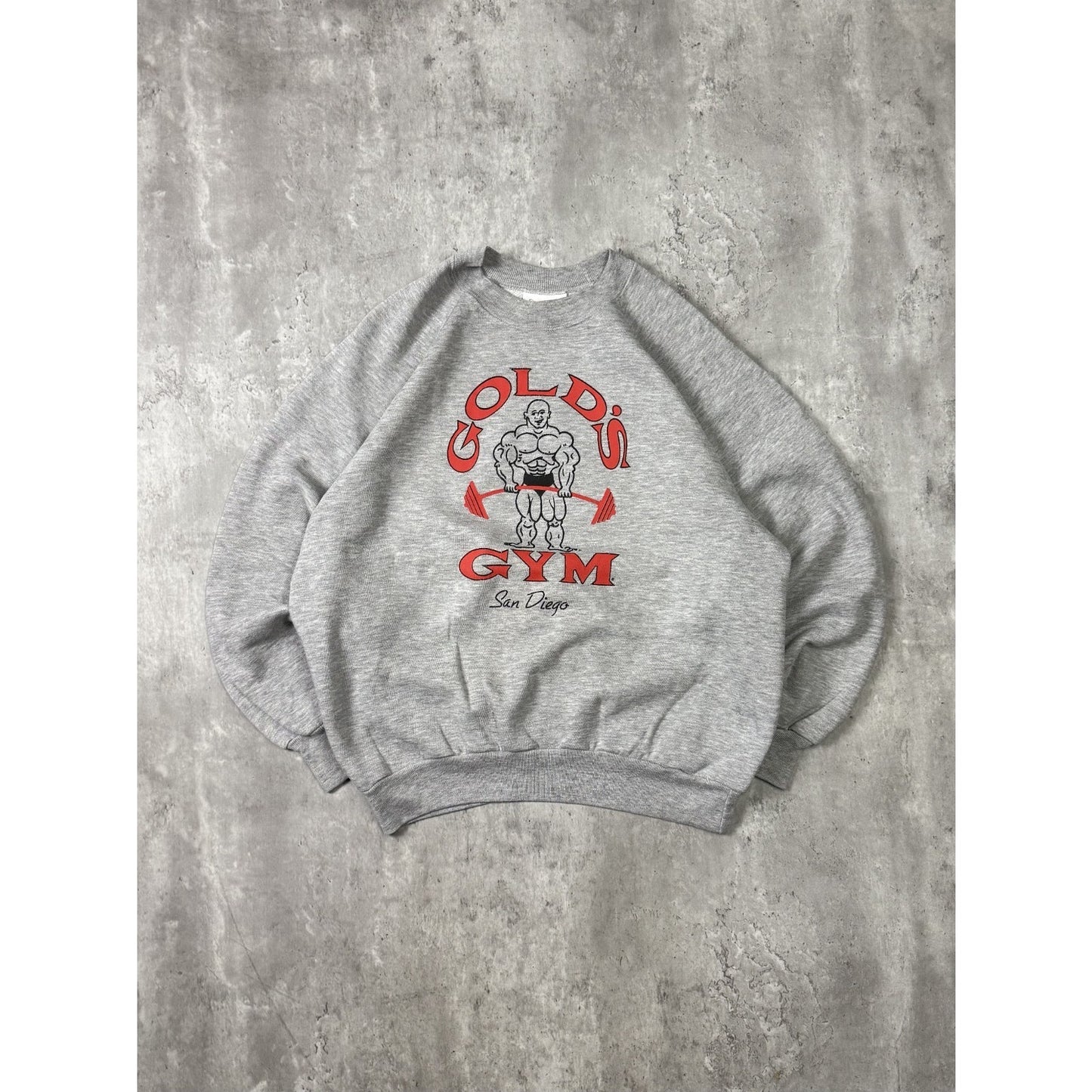 Vintage 80s/90s Gold Gym Graphic Logo Crewneck Sweatshirt Size XL