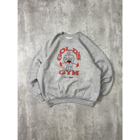 Vintage 80s/90s Gold Gym Graphic Logo Crewneck Sweatshirt Size XL
