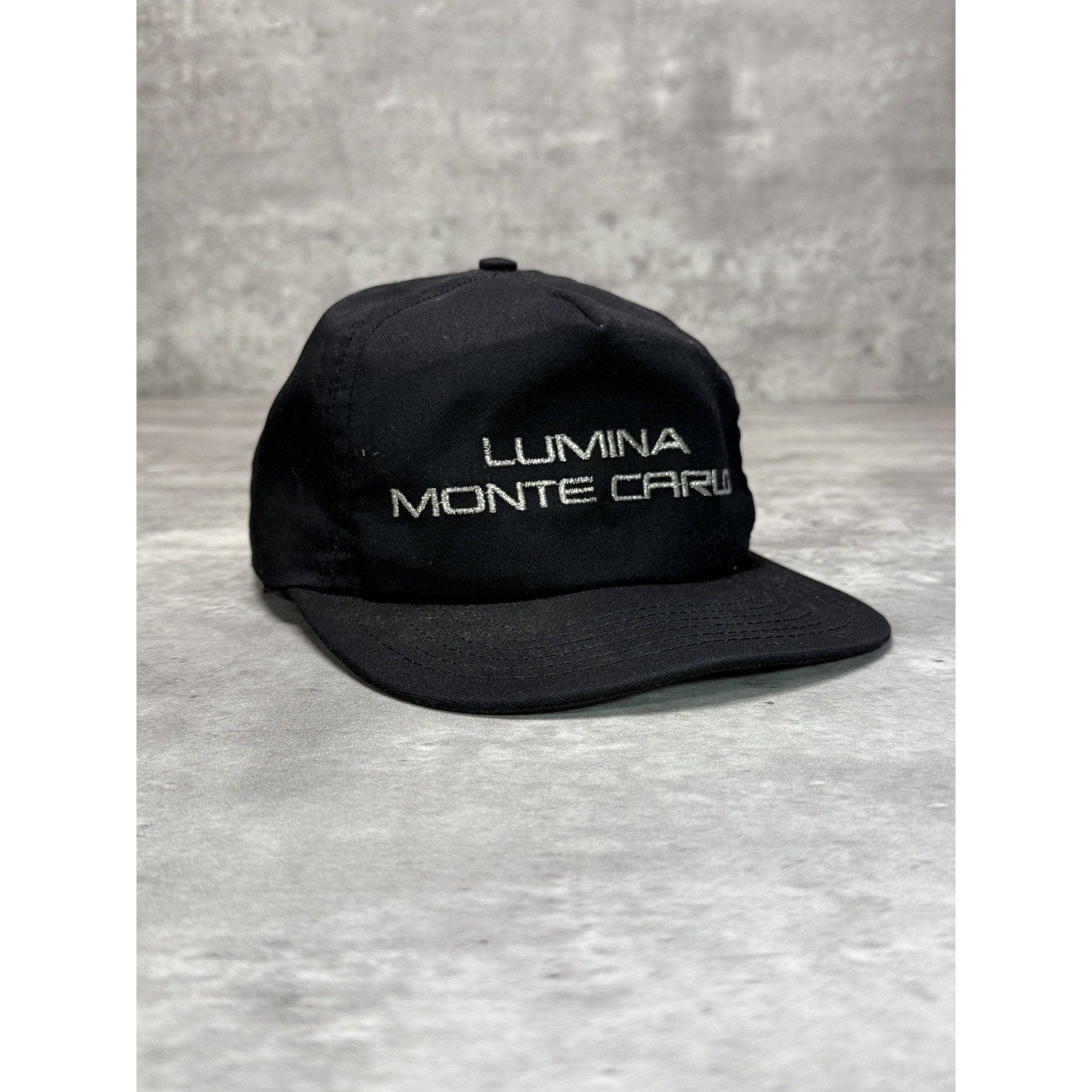 Vintage 90s Chevrolet Lumina Monte Carlo Embroidered Spellout Snapback Hat OSFA