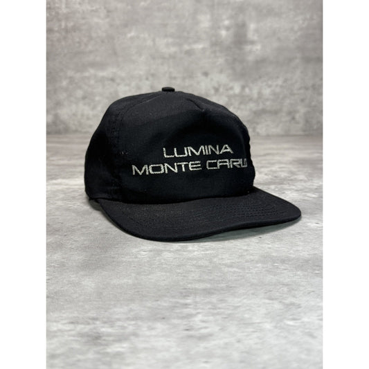 Vintage 90s Chevrolet Lumina Monte Carlo Embroidered Spellout Snapback Hat OSFA