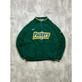 Vintage Green Bay Packers NFL Reebok Pullover Windbreaker Jacket Size 2XL