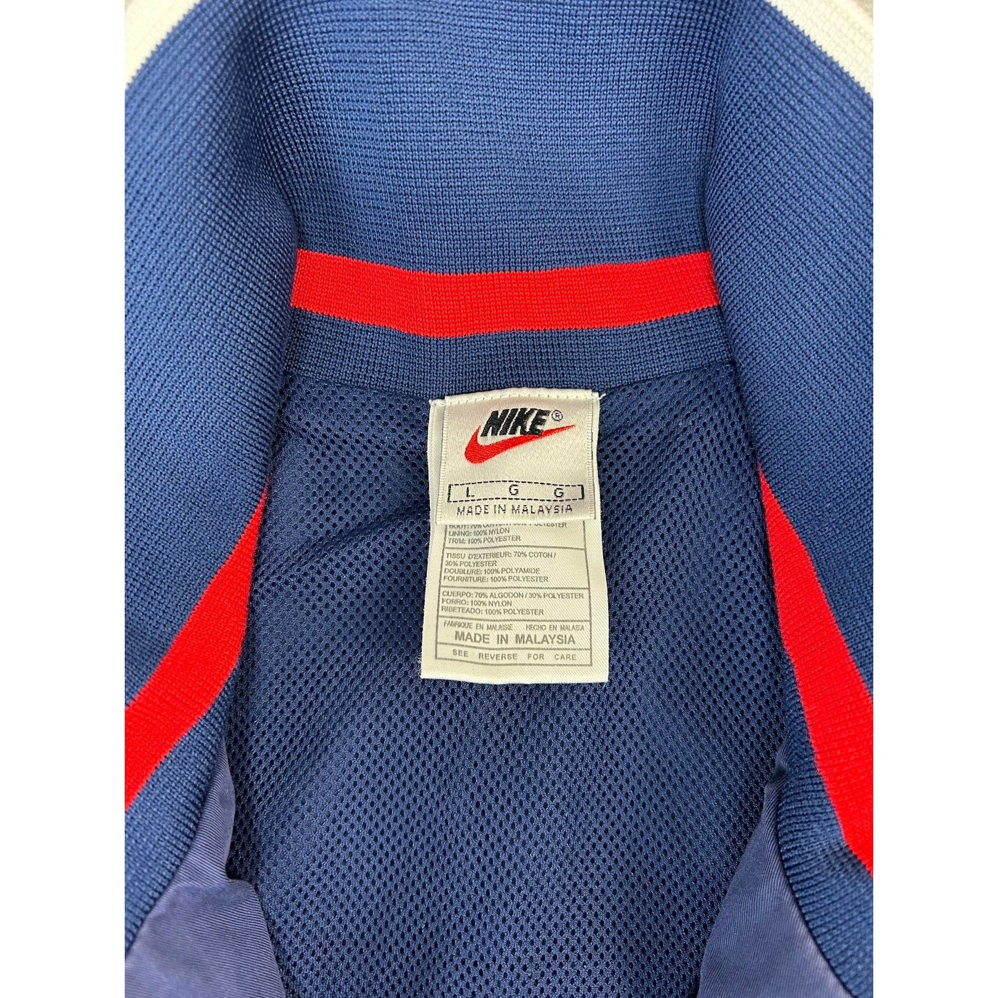 Vintage Team USA Olympics Soccer Full Zip Nylon Nike Jacket Size Large