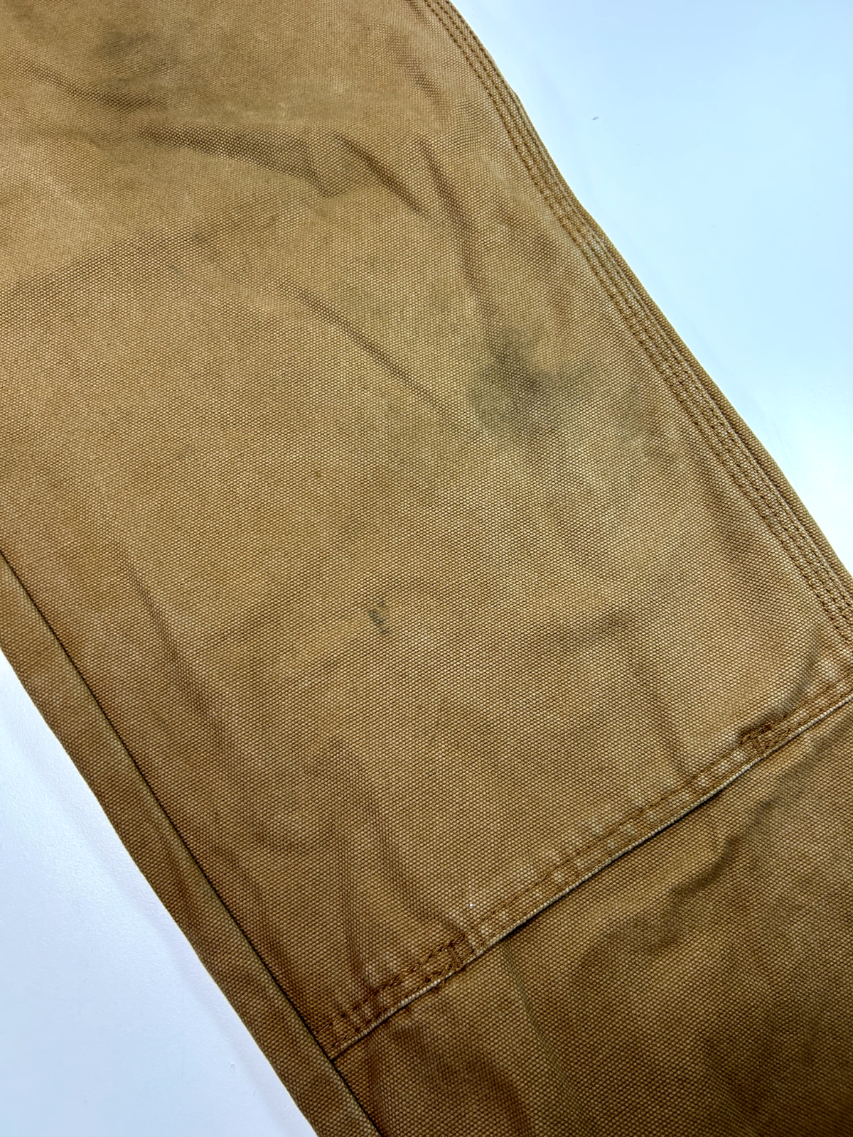 Vintage Dickies Canvas Workwear Double Knee Carpenter Pants Size 35 Beige