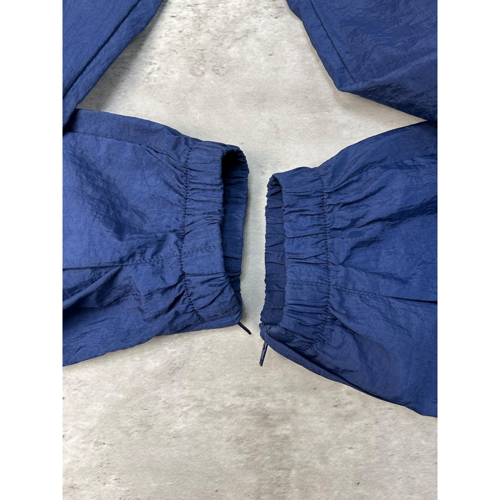 Vintage 90s Nike Tonal Embroidered Swoosh Nylon Track Pants Size Large
