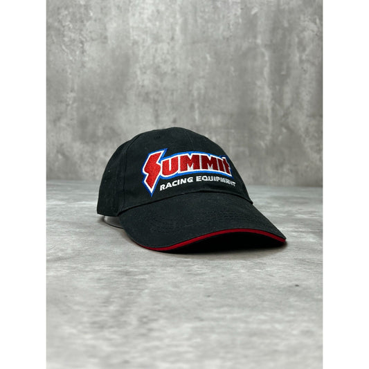Vintage Summit Racing Equipment Embroidered Spellout Strapback Hat OSFA