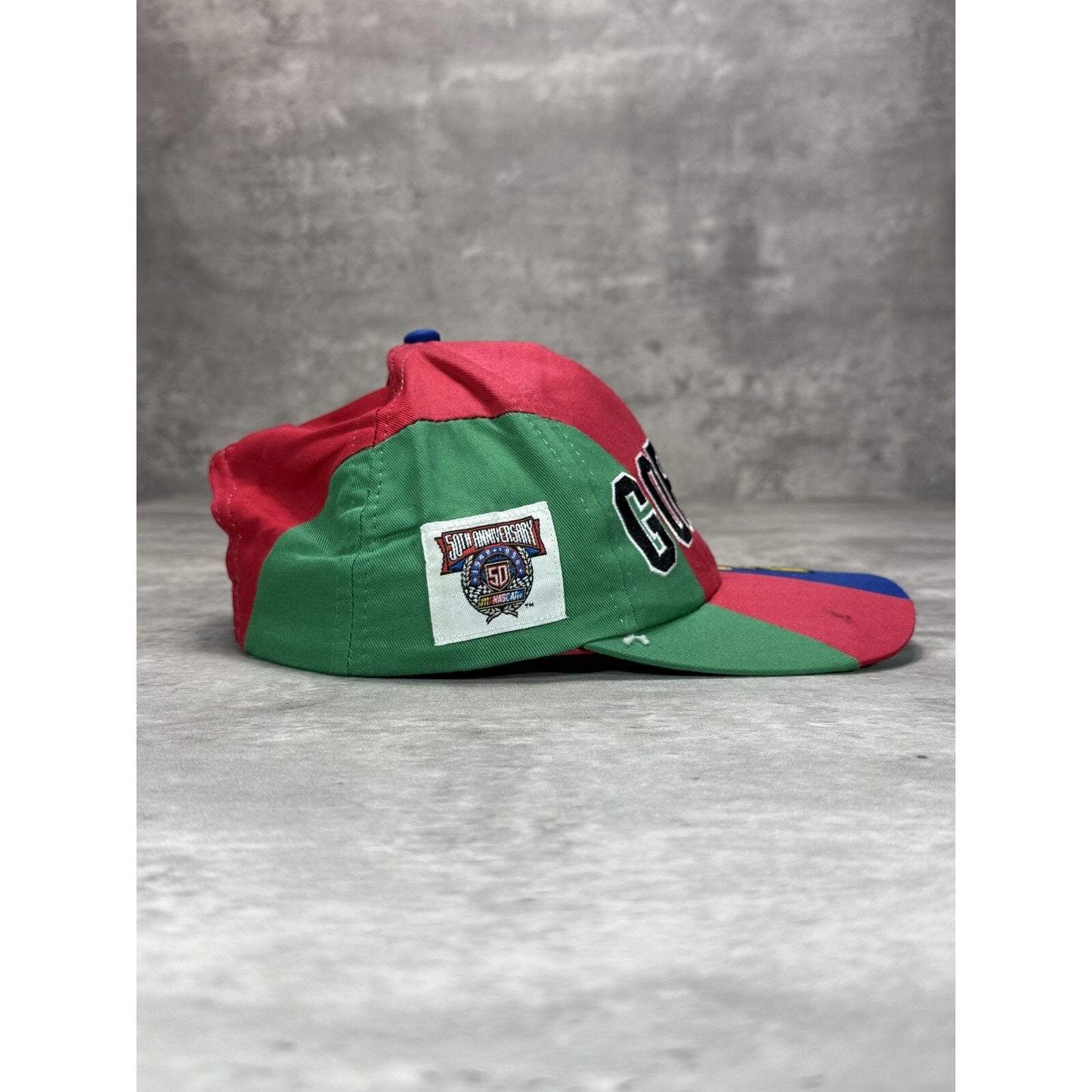 Vintage 90s Jeff Gordon #24 Nascar 50th Anniversary Snapback Hat OSFA