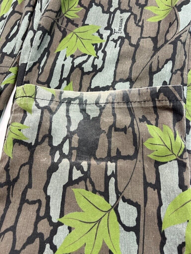 Vintage 90s Saf-T-Bak Trebark Tree Camo Hunting Pants Size 32W