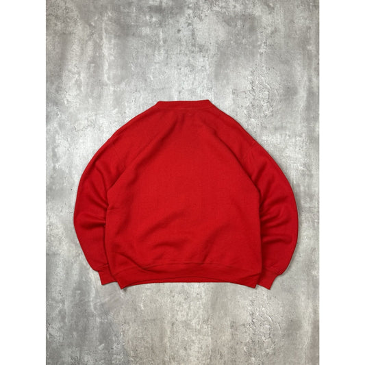 Vintage 80s Detroit Red Wings NHL Starter Spellout Graphic Sweatshirt Size Large