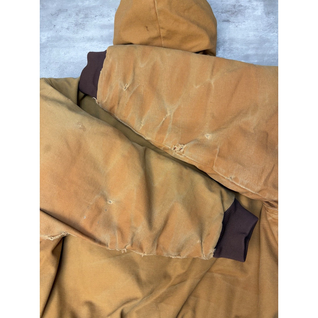 Vintage Wear Guard Insulated Full Zip Insulated Hooded Workwear Jacket Sz Large