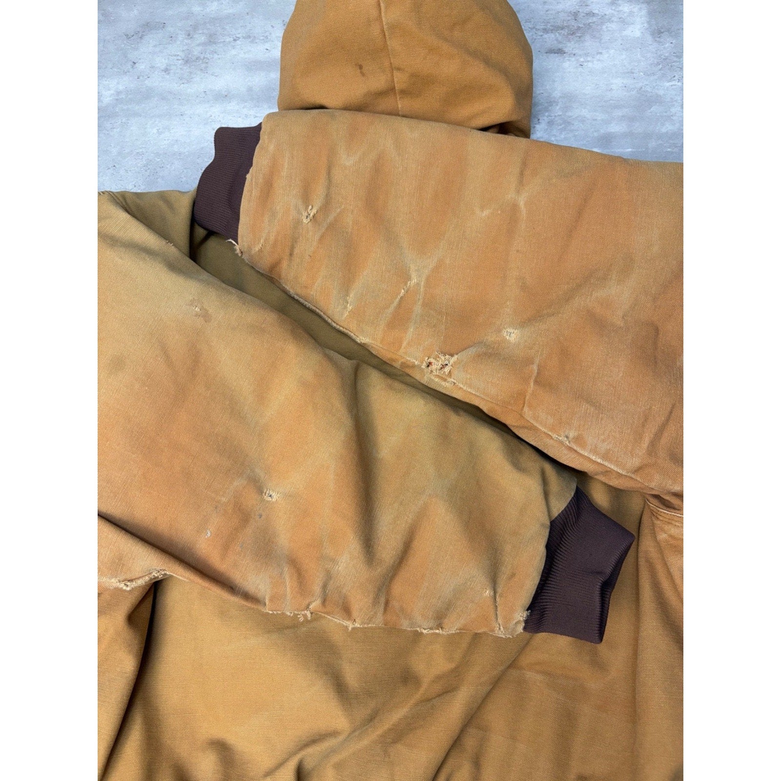 Vintage Wear Guard Insulated Full Zip Insulated Hooded Workwear Jacket Sz Large