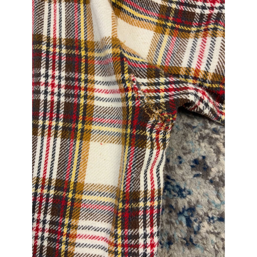 Vintage 90s Outdoor Exchange Plaid Long Sleeve Flannel Button Up Shirt Sz Large