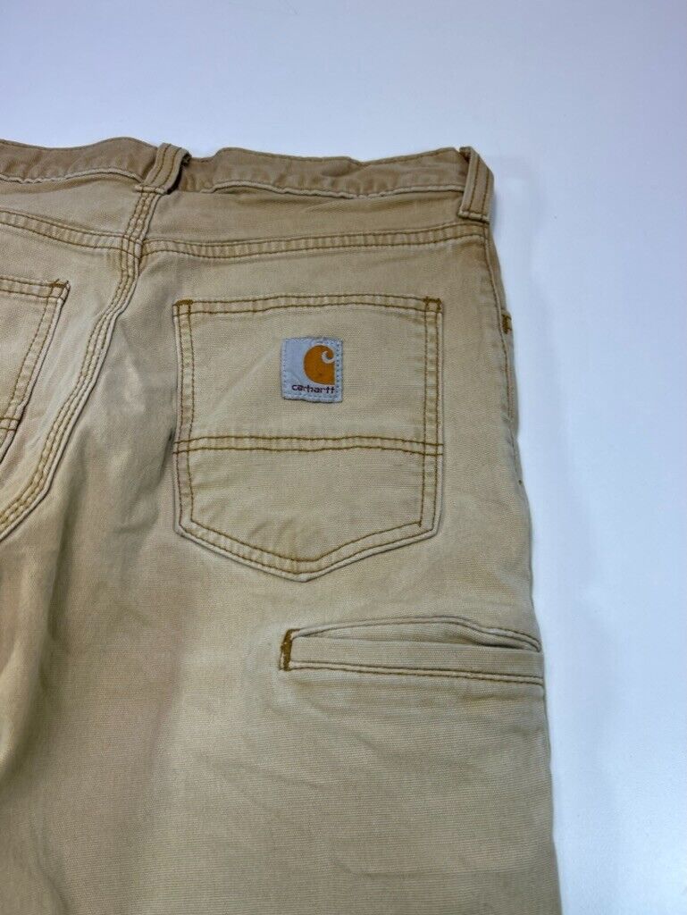 Carhartt Relaxed Fit Canvas Workwear Five Pocket Pants Size 31 Beige