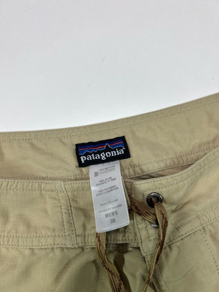 Vintage Patagonia Nylon Ripstop Hiking Pants Size 38 Beige