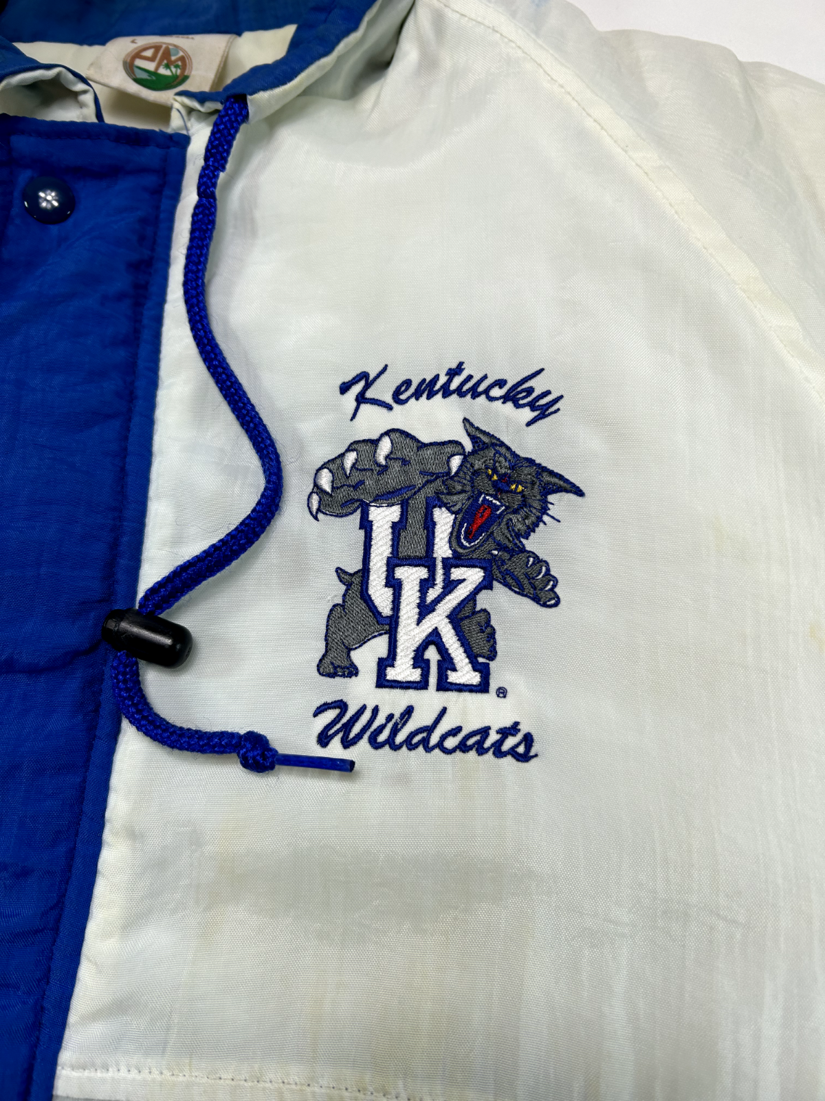 Vintage 90s Kentucky Wildcats NCAA Insulated Full Zip Jacket Size Large