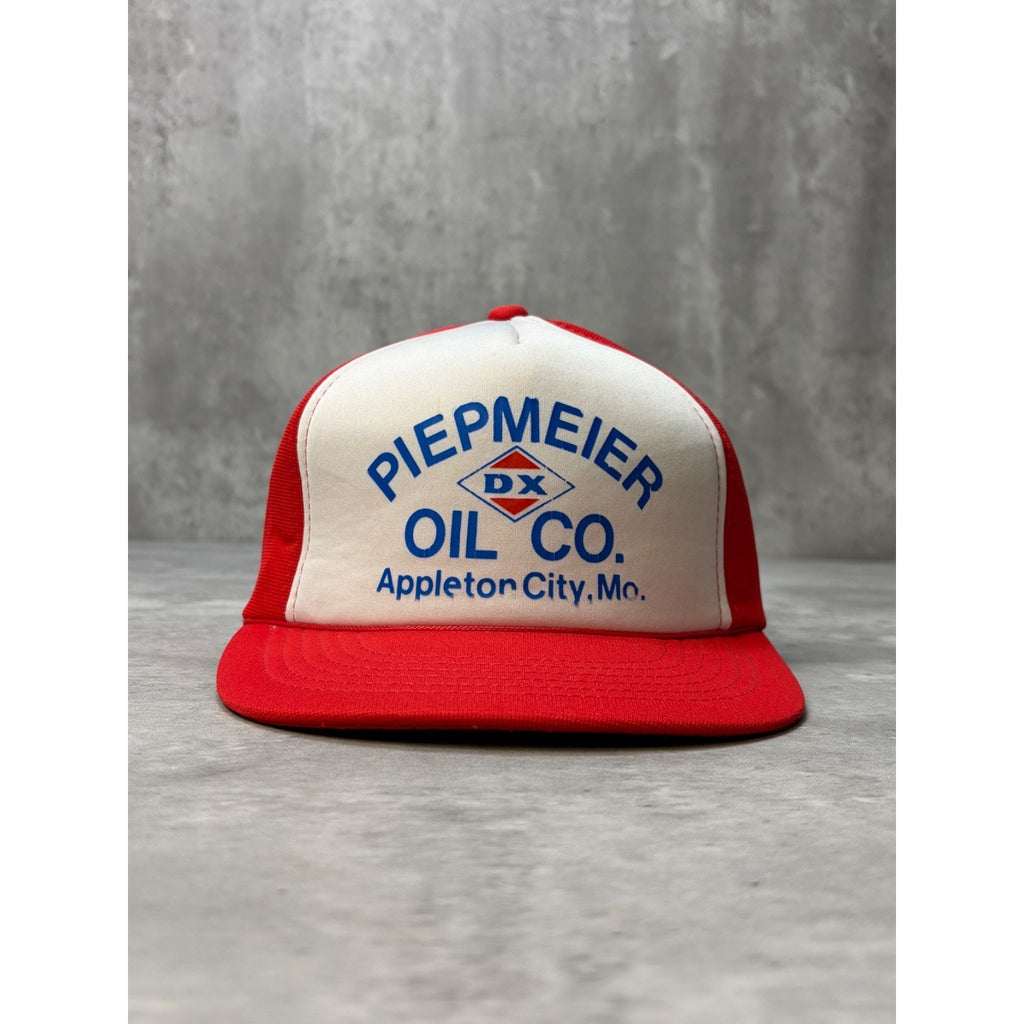 Vintage 80s/90s Piepmeier Oil Co. Spellout Graphic Snapback Hat OSFA