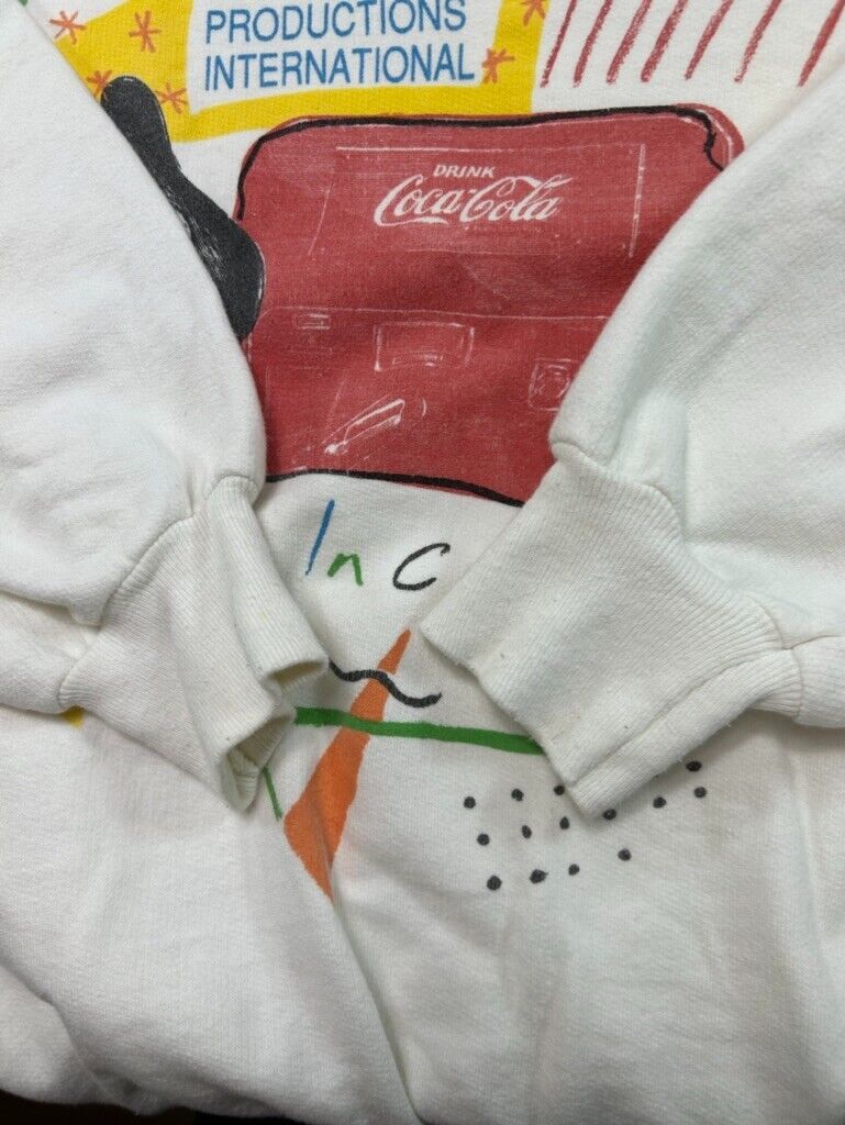 Vintage 90s Coca-Cola Partners in Concert Music Graphic Sweatshirt Size XL