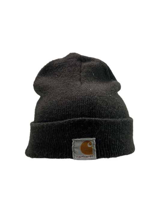 Vintage Carhartt Embroidered Patch Toque Hat OSFA Brown