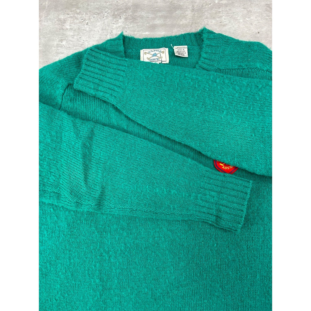 Vintage 90s U.S. Polo Assn. Embroidered Crest Pullover Knit Sweater Size Small