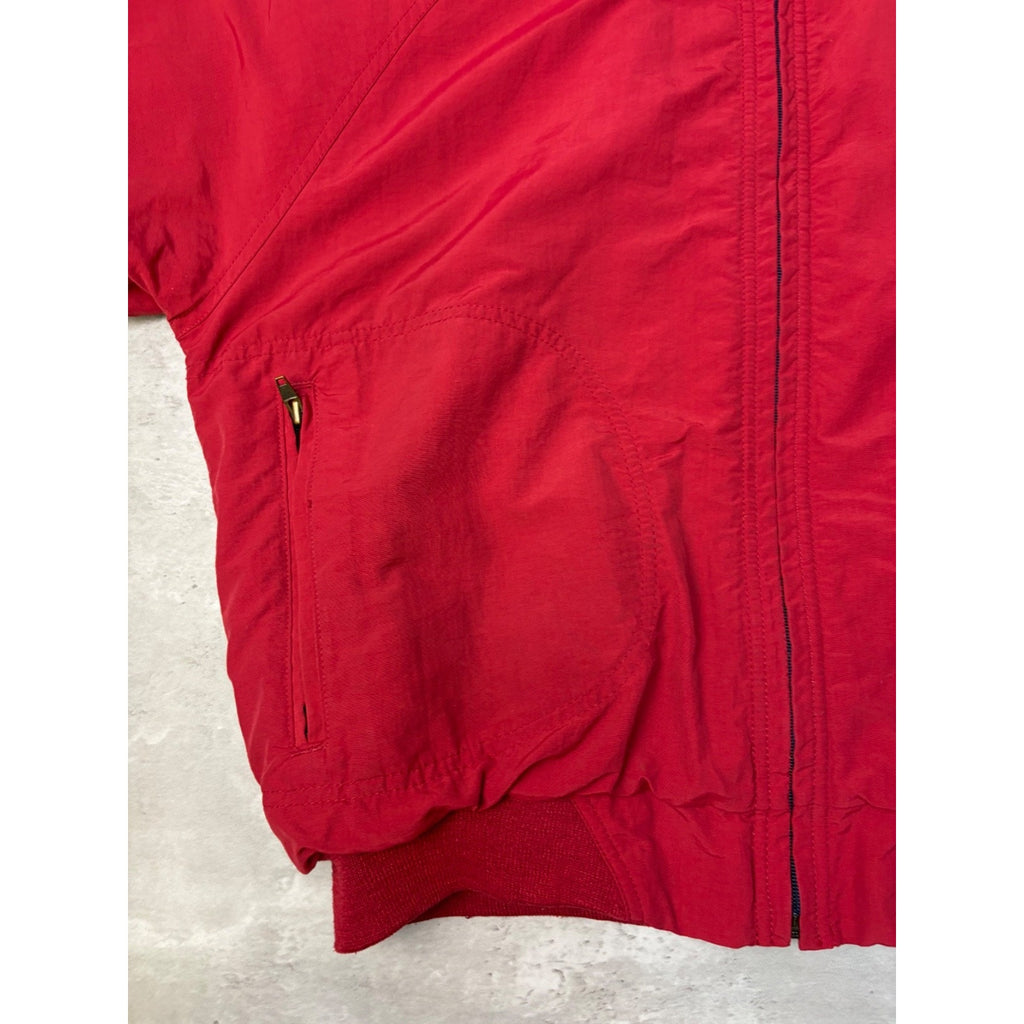 Vintage Woolrich Fleece Lined Full Zip Bomber Jacket Size Medium