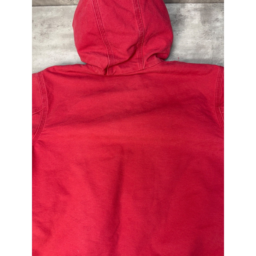 Vintage Womens Carhartt Canvas Insulated Hooded Active Jacket Size XL