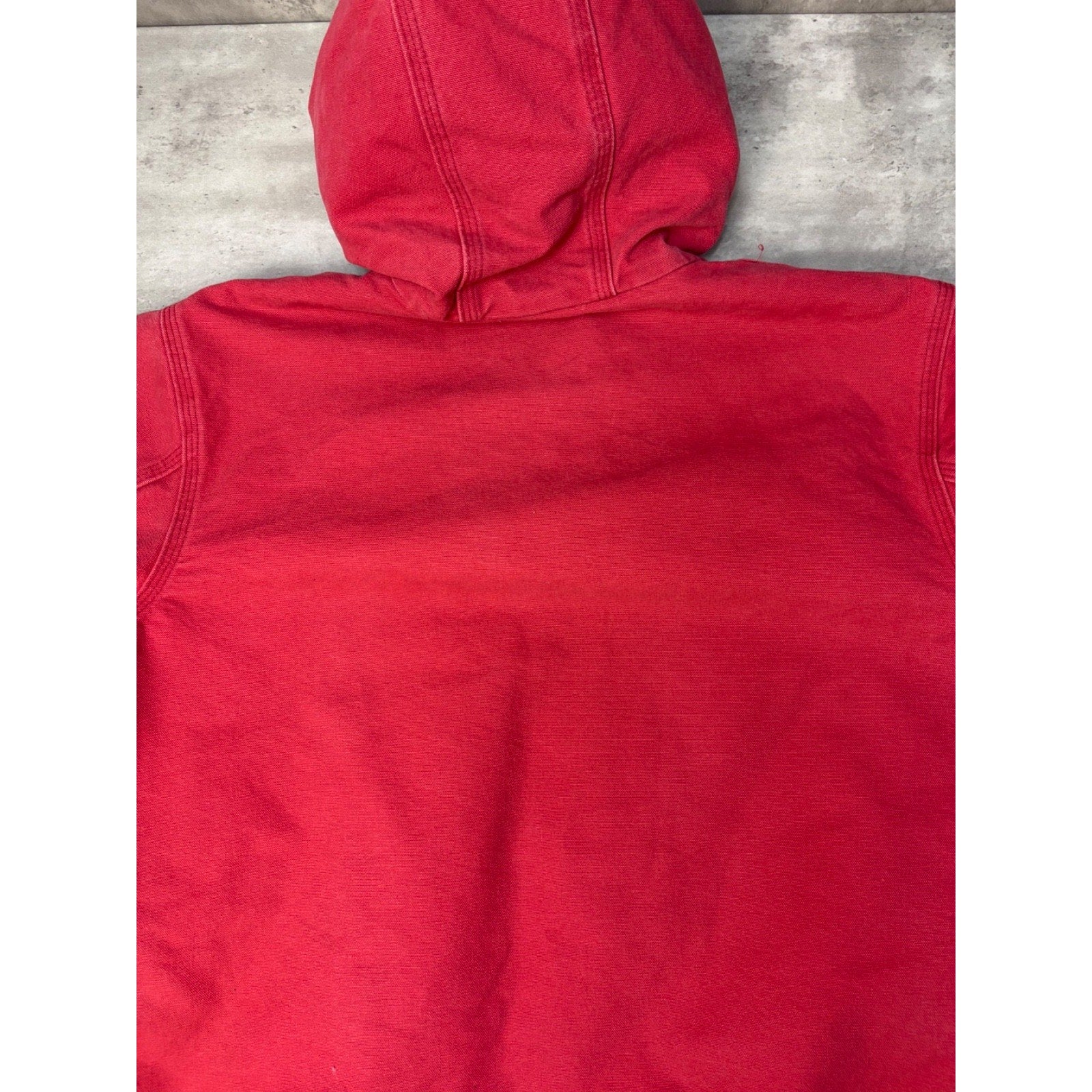 Vintage Womens Carhartt Canvas Insulated Hooded Active Jacket Size XL