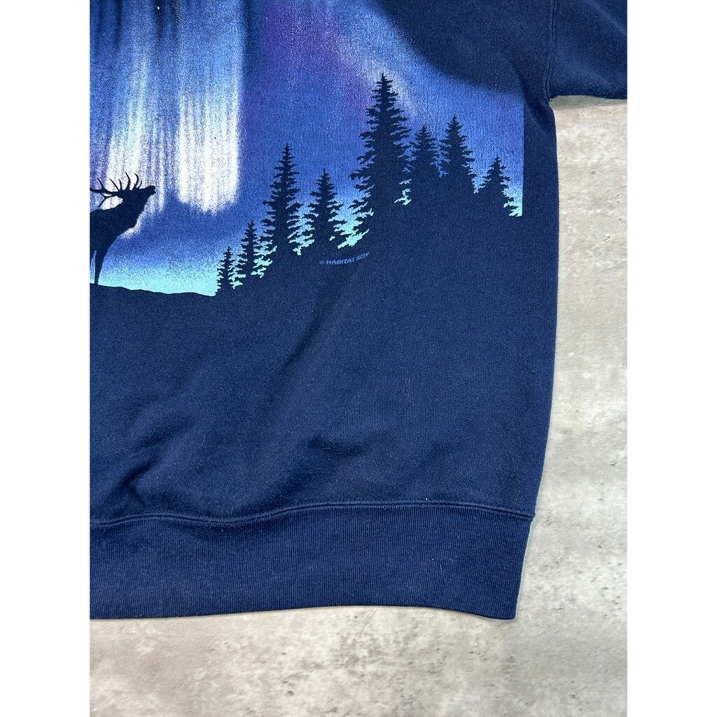 Vintage 90s Rocky Mountains Nature All Over Print Destination Sweatshirt Size XXL