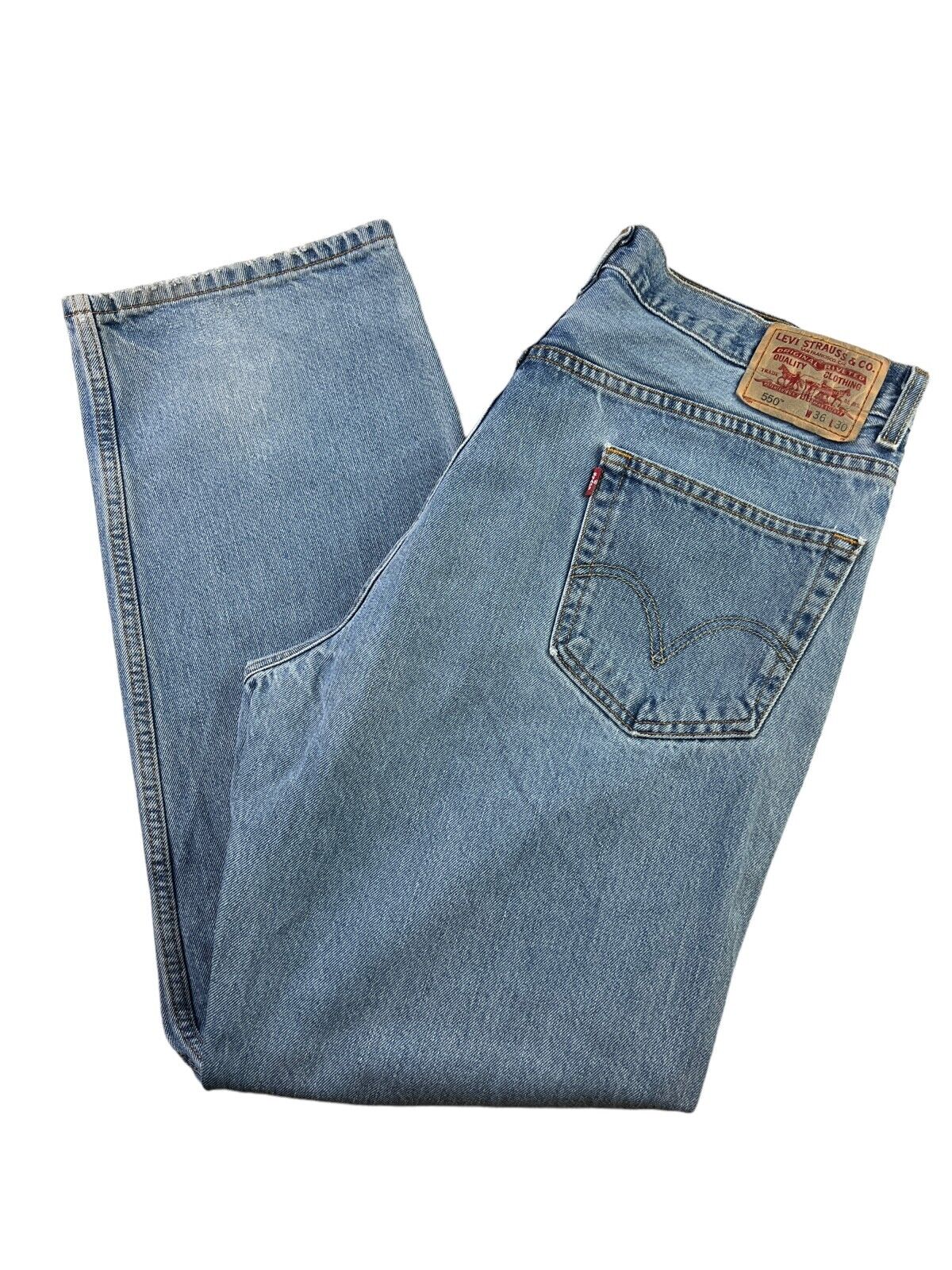 Levi's 505 Light Wash Straight Fit Denim Pants Size 32W