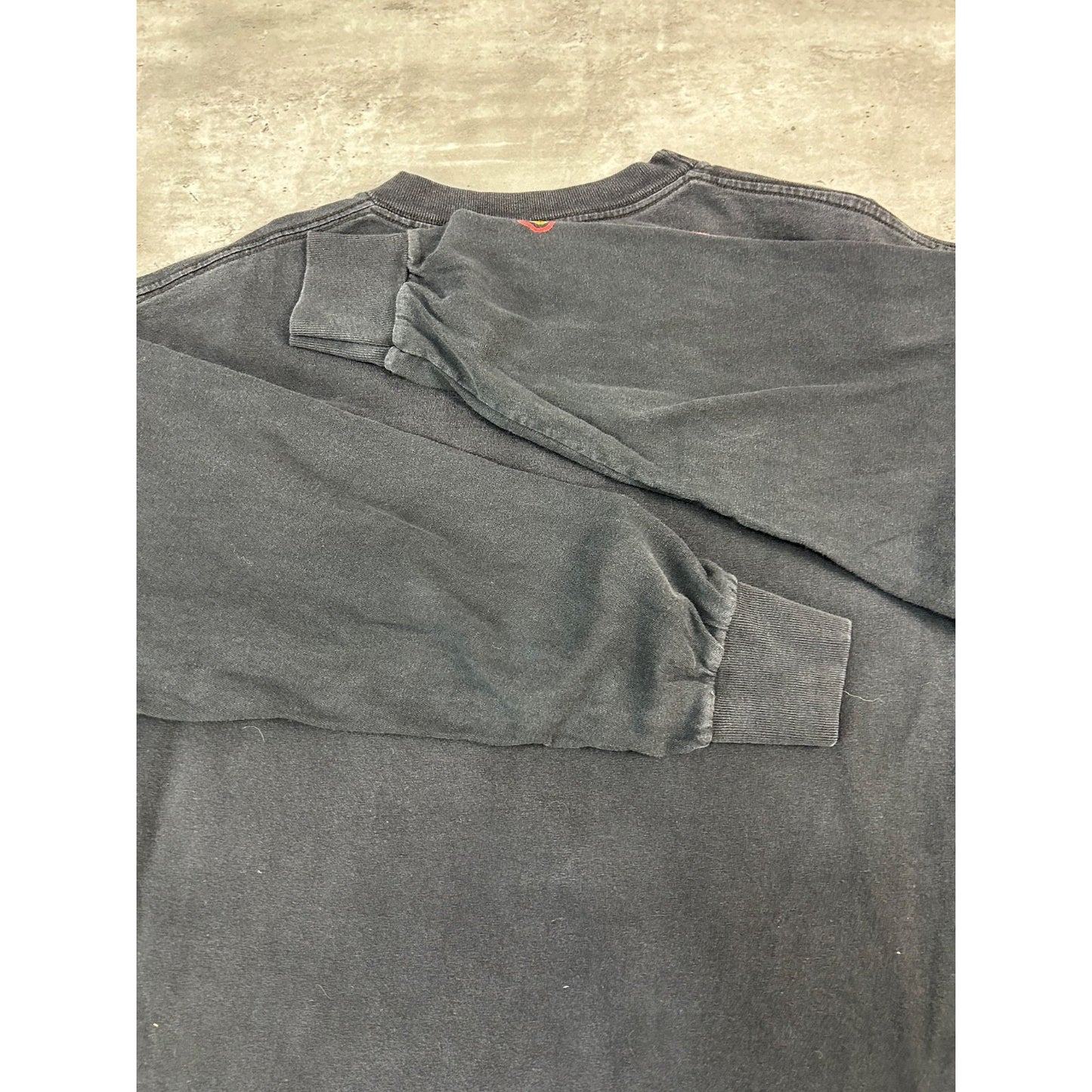 Vintage 90s Metallica Flame Graphic Long Sleeve Rock Music Band T-Shirt Size XL