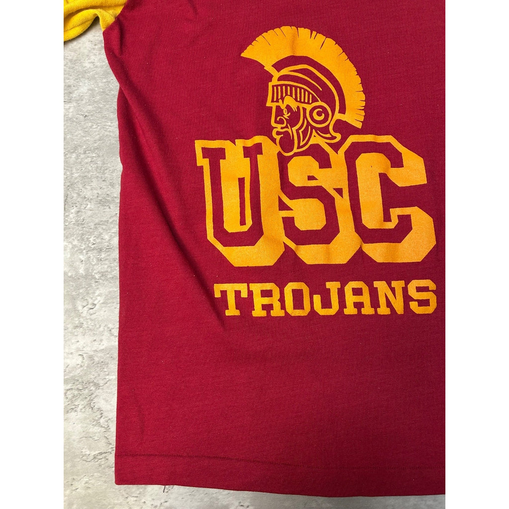 Vintage 70s/80s USC Trojans NCAA Graphic Football Jersey Size Medium